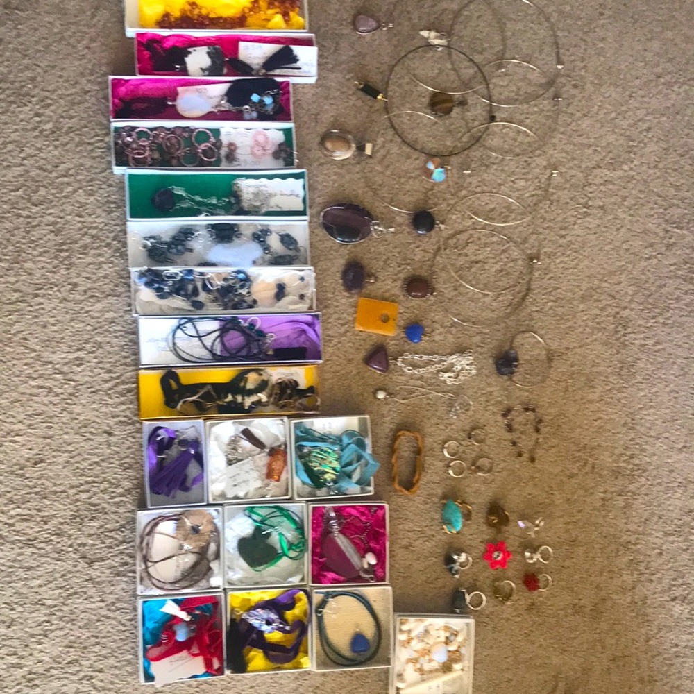MASSIVE ESTATE SALE JEWELRY LOT GENUINE Semi Precious Stones